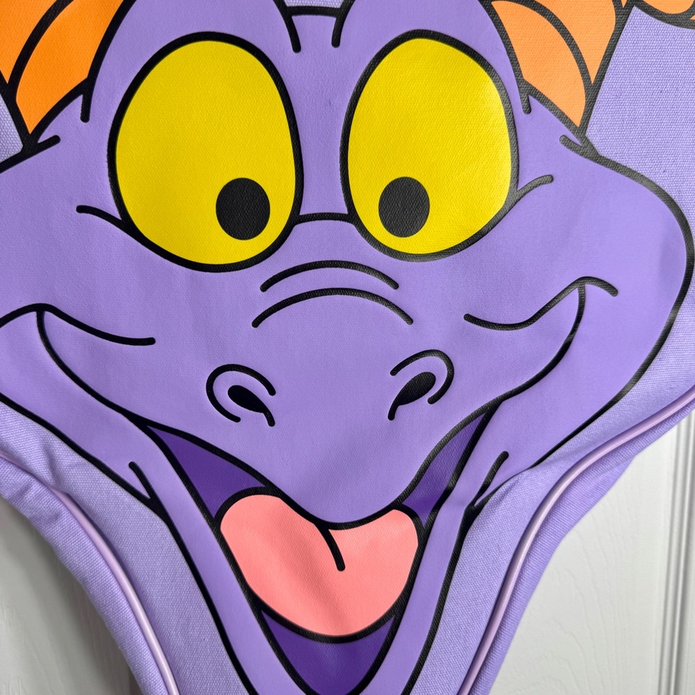 NWT. Disney Parks Walt Disney World Figment Head Retro Canvas Large Tote Bag. - Picture 3 of 13